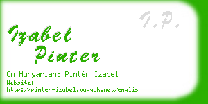 izabel pinter business card